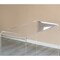Rectangular Bent Acrylic Modern Waterfall Home Office Desk, Clear Console Table